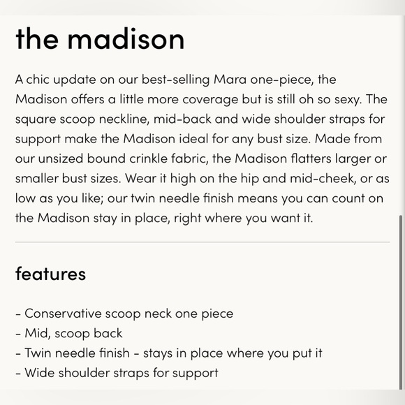 Bond-eye Australialia Madison one-piece NWT - Picture 5 of 7